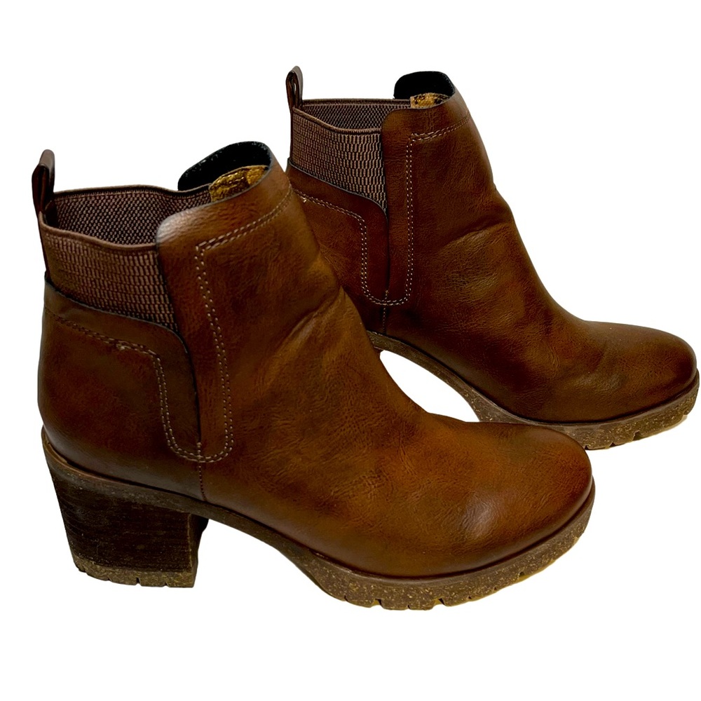 Korks by Kork-Ease Heeled Lug Sole Chelsea Boot Sz 7.5